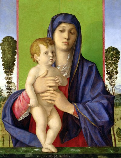 La Madone des Arbres (Madonna degli Alberetti), 1487 (après restauration de 1997) - Giovanni Bellini